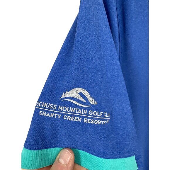 Nike Golf Tour Performance Blue Polo Shirt Dri-Fit Mens Activewear Size XL - Picture 4 of 12